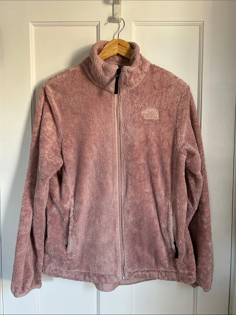 The North Face Women's Dusty Rose Teddy Fleece Full-Zip Jacket